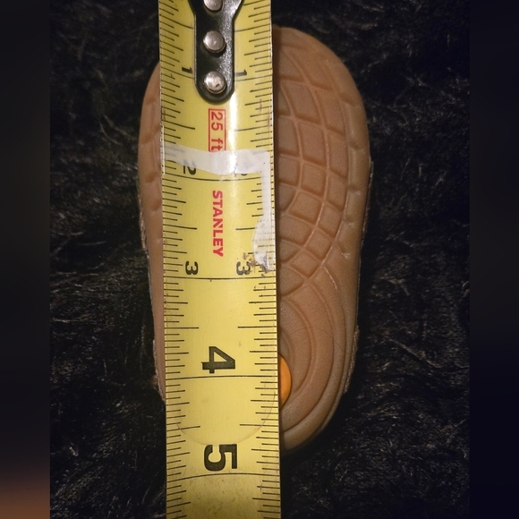 Stride Rite Brown and Orange Baby Walker Shoes - Picture 6 of 7